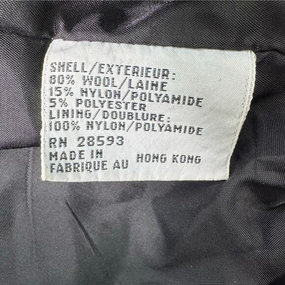 Vintage Members Only Italiano Classico Corso D’anno 1980s Wool Jacket Black 40 - Picture 8 of 12